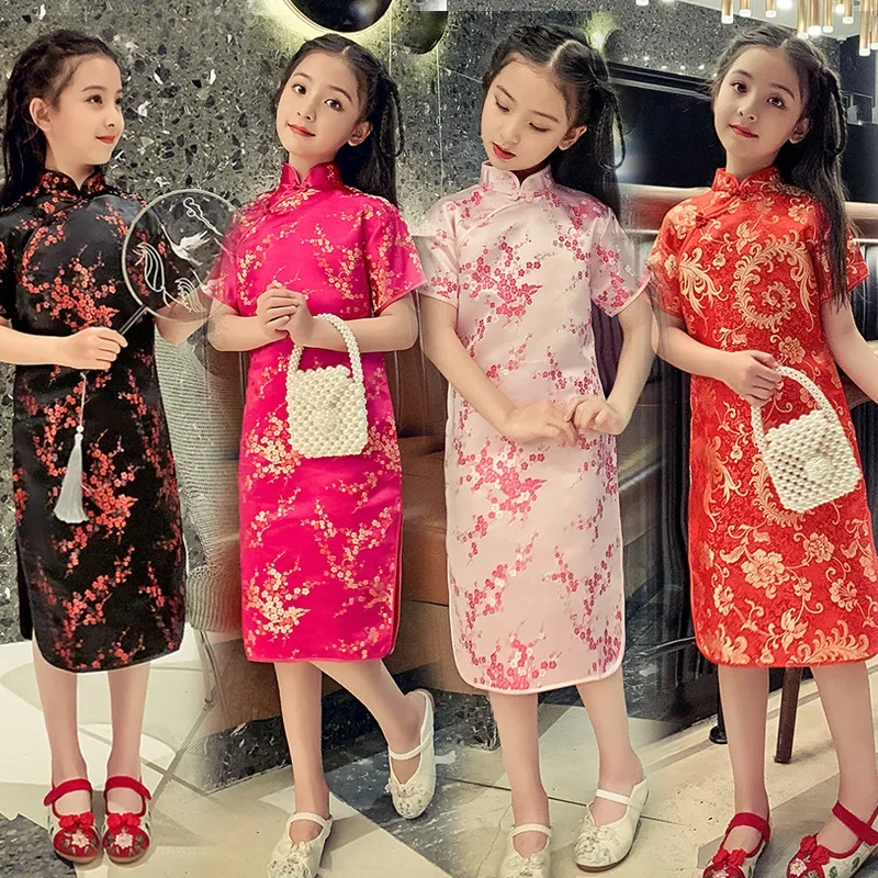 Summer Clothing Baby Girl - Летние детские платья-ципао 2024 для девочек: