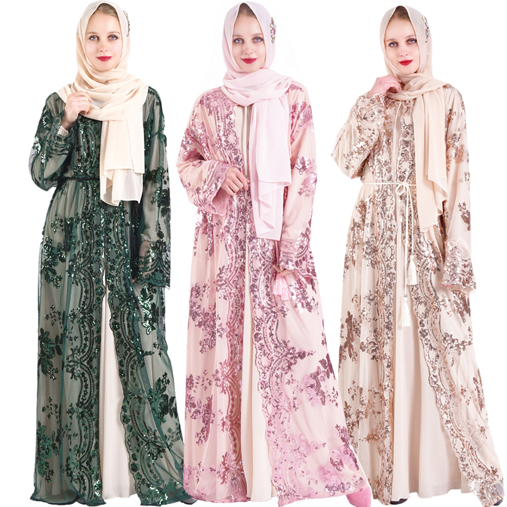 Summer Clothing Pakistan - Новая исламская одежда, полиэстер, мусульманская Абая,